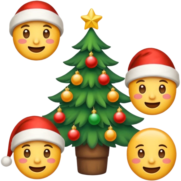 voglio delle emoji vintage di natale emoji