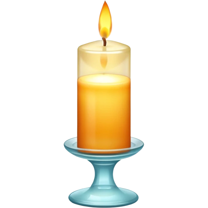 Elegant Glass Candle emoji