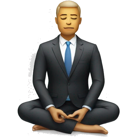 ceo meditating emoji