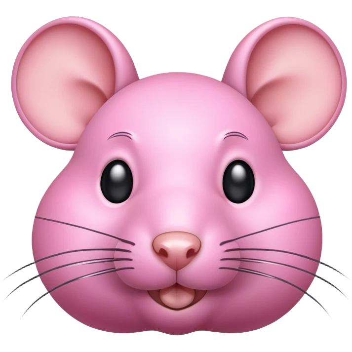 Pink rat  emoji