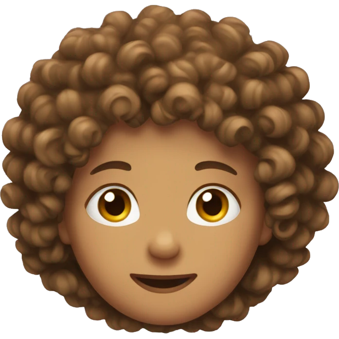 Curly hair emoji