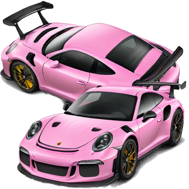 Pink Porsche gt3 rs  emoji