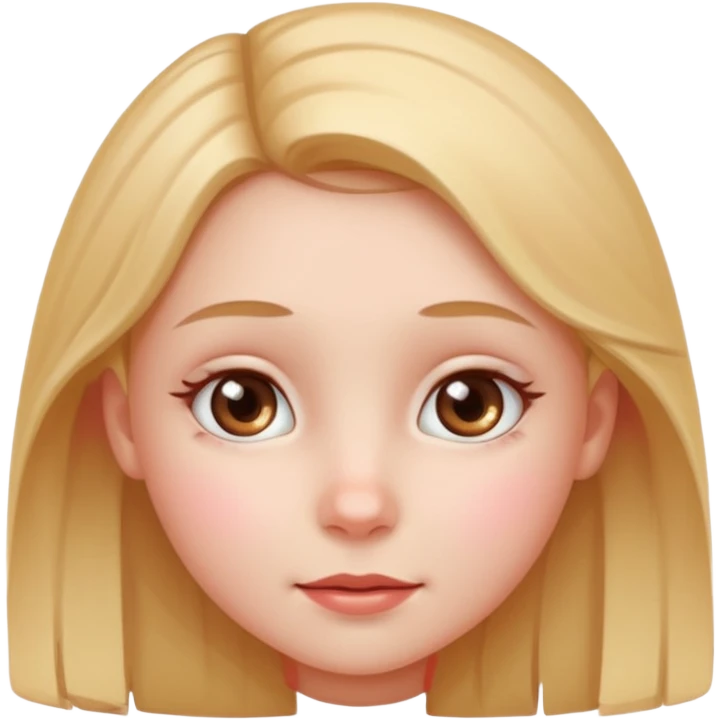 Girls KID face only emoji