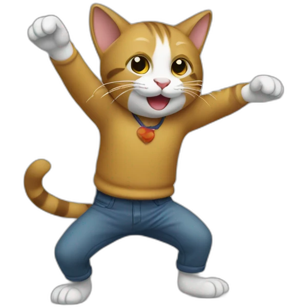 gato bailando emoji