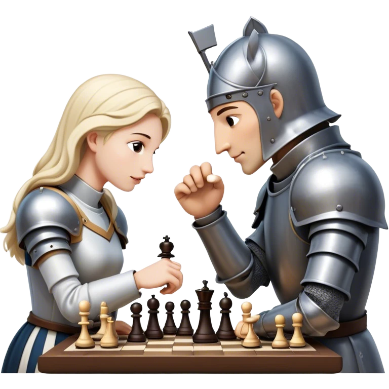 bold chess move with knight emoji