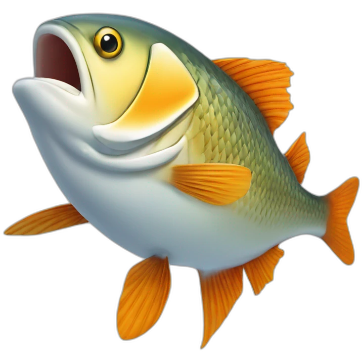 Poisson qui saute d’un baucale a l’autre emoji