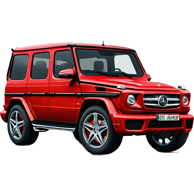 Mercedes-Gclass red  emoji