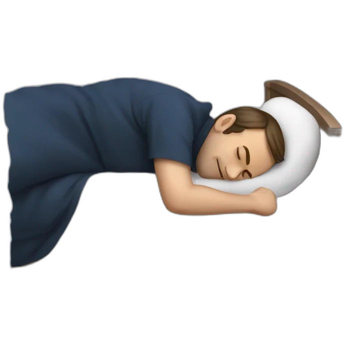 Emanuel Macron sleeping emoji