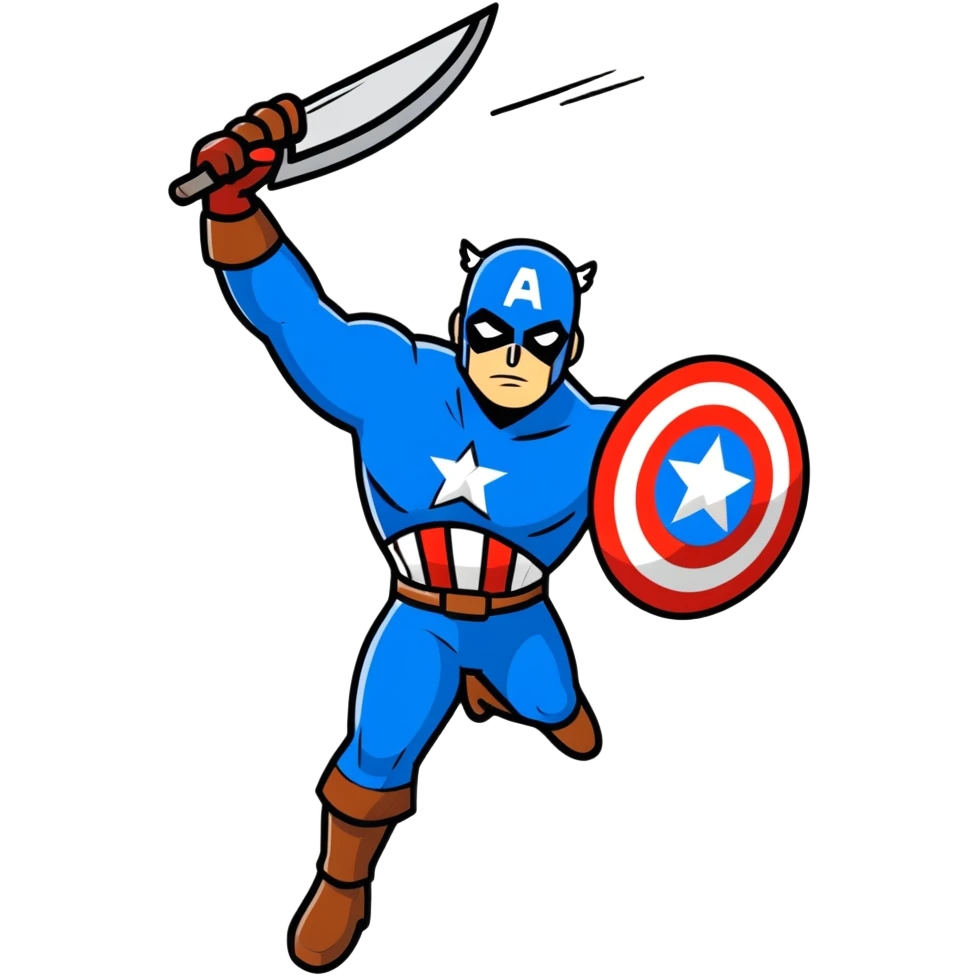 captain america throwing shield emoji