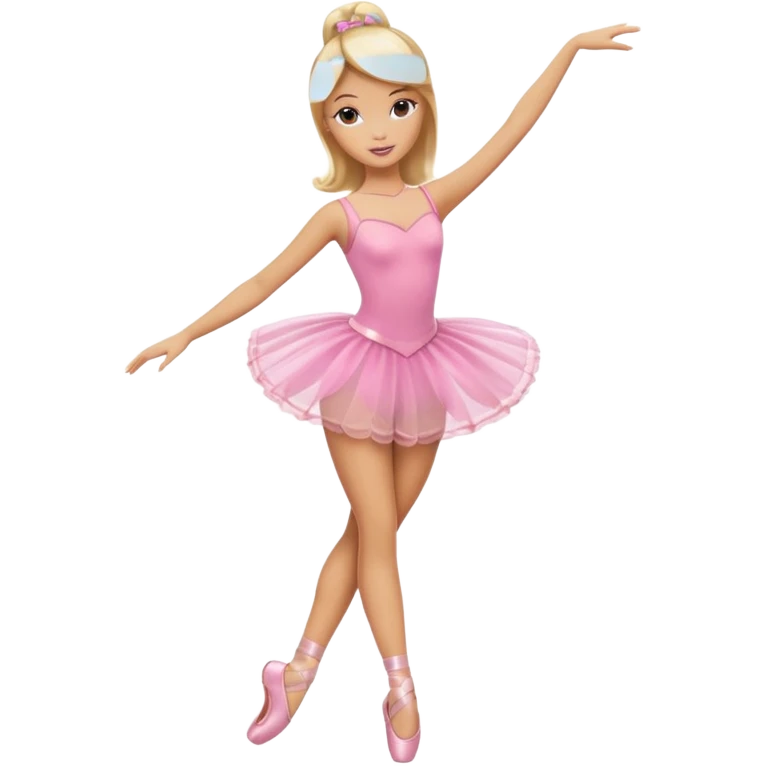 brown blonde barbie ballerina  emoji