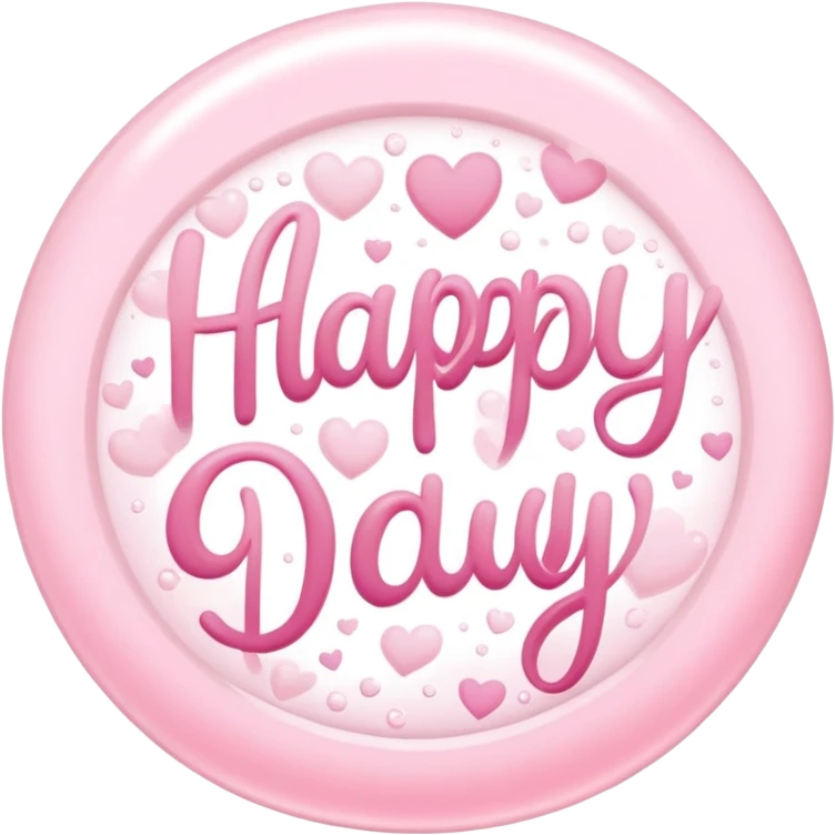 Light pink happy Mother’s Day sign emoji