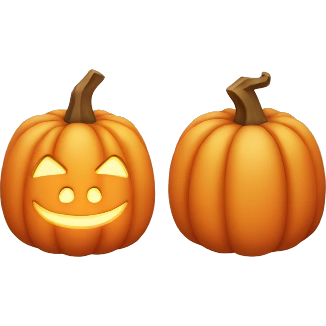 Cozy candle in a shape of pumpkin  emoji