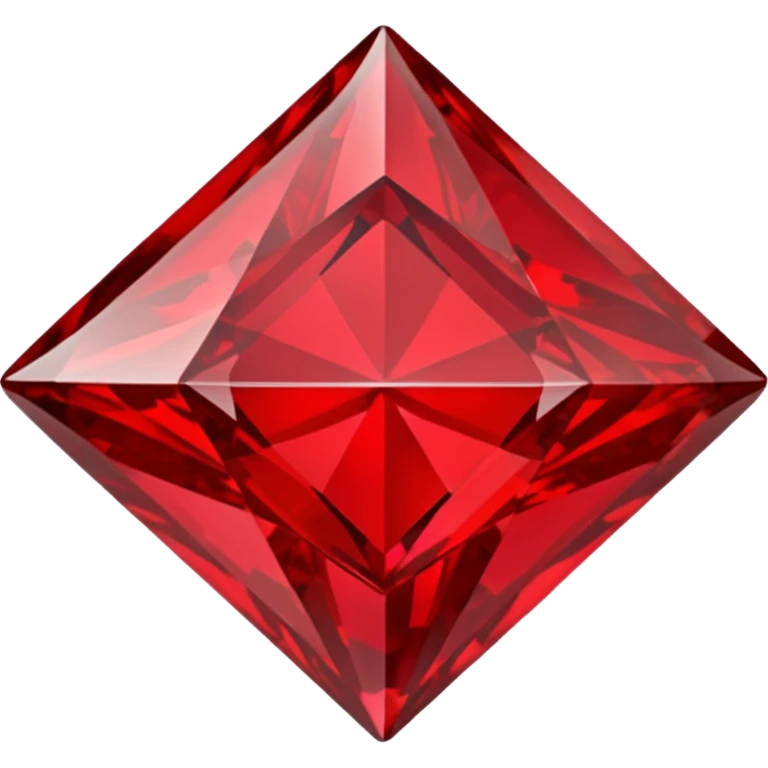 Red diamond carved on its front "RED" emoji