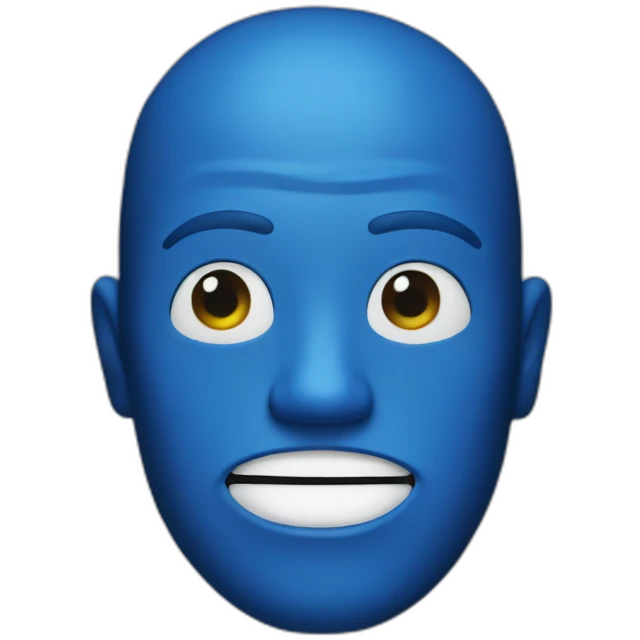 Blue man emoji