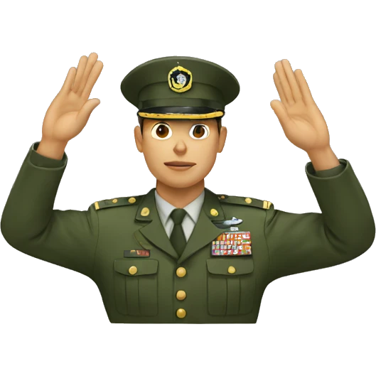 military salute emoji