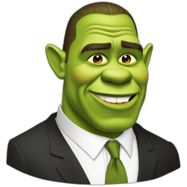 Shrek as obama emoji