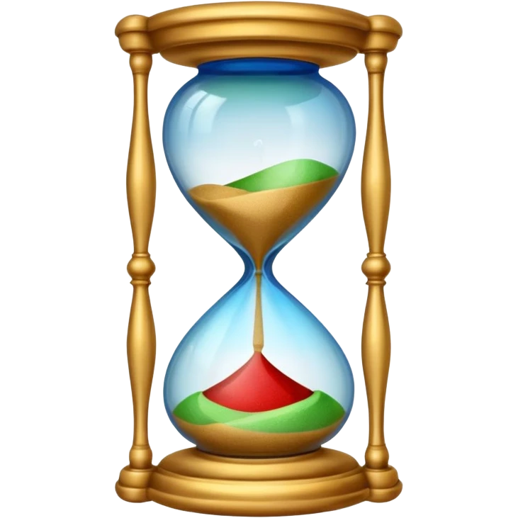 ancient colorful hourglass emoji