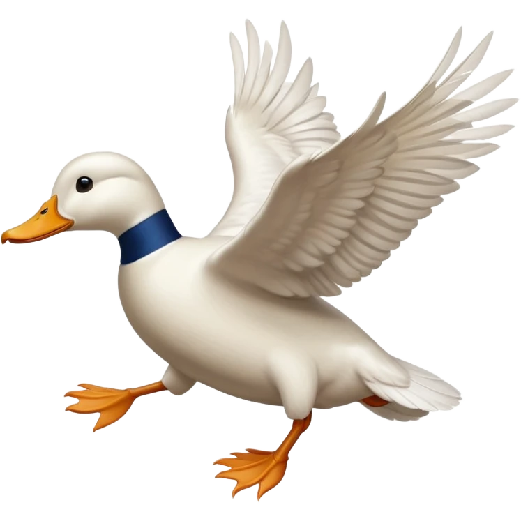 duck flying emoji