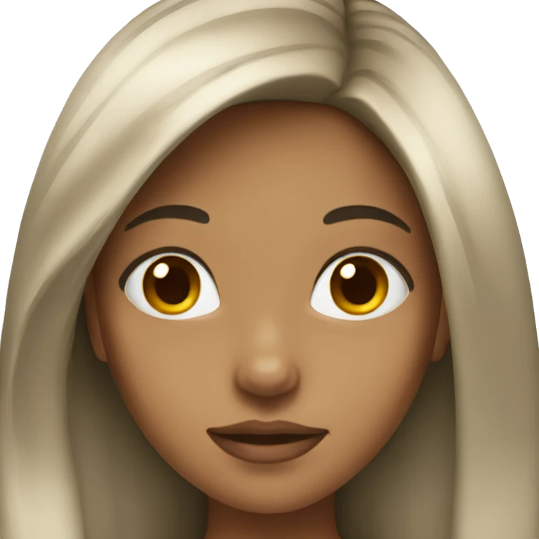 a beautiful girl with long hair emoji