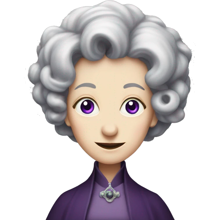 Agatha harkness with purple eyes emoji