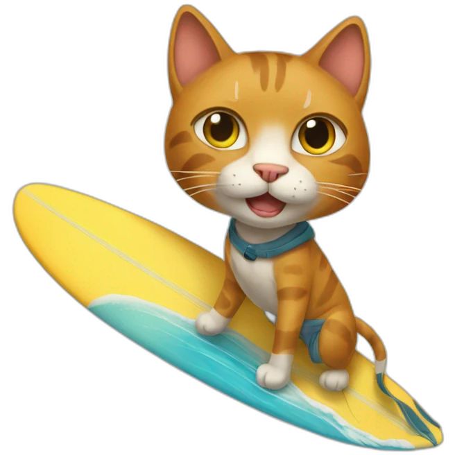 surfer cat dude bro emoji