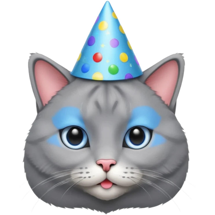 chartreux qui fait la fête emoji