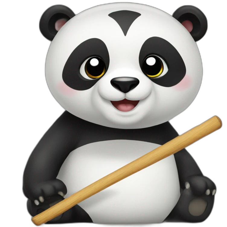 panda en monopatin emoji