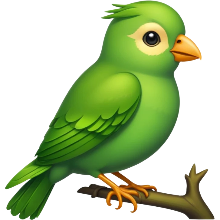 Green bird emoji