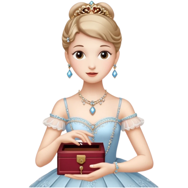 Ballerina captions Jewelry Music Box emoji