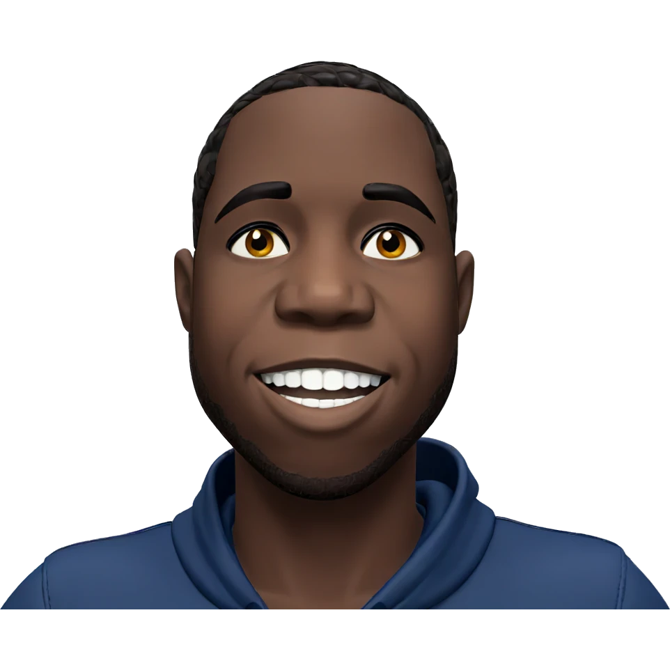 smiling dark-skinned boy portrait emoji