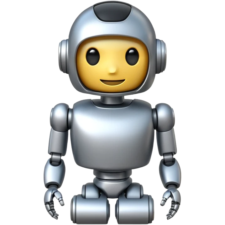 3D friendly robot emoji emoji
