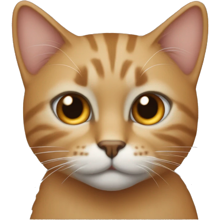 gato sentado anaranjado emoji