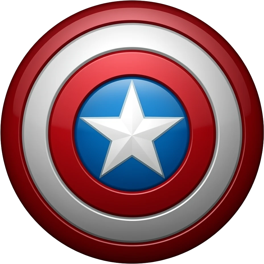 Captain america shield emoji