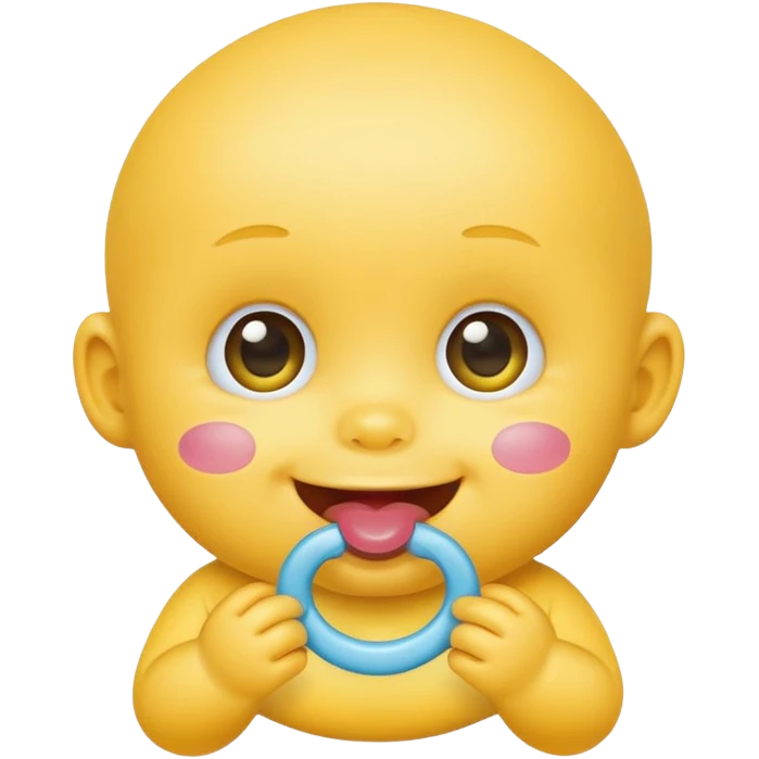 emoticon baby with sucker emoji