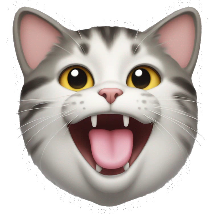 a cat sticking its tongue out emoji