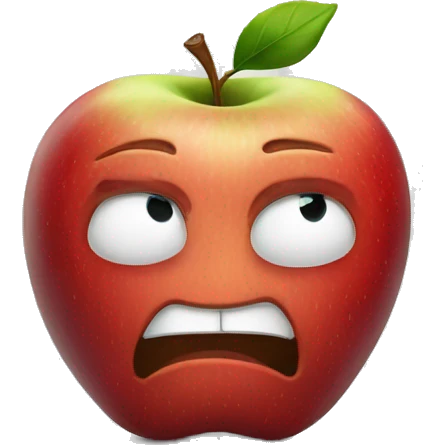 apple with emotion  emoji