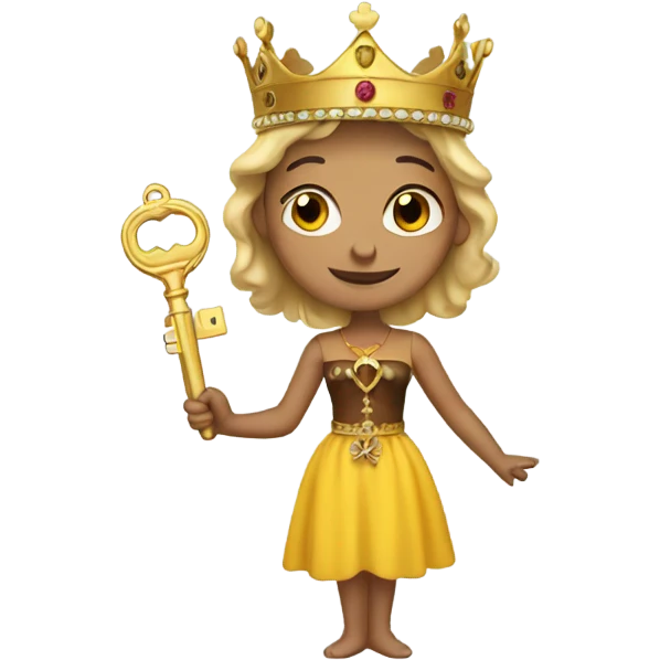 Heidi with crown and key emoji