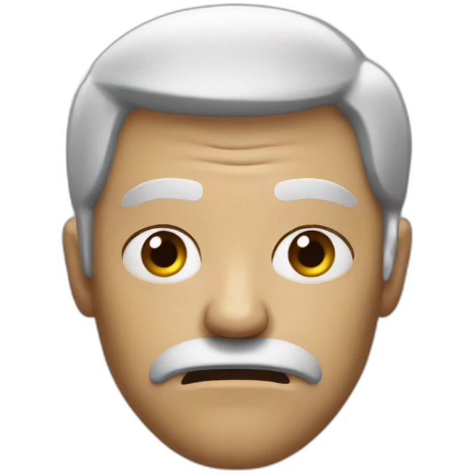 Angry blind man emoji