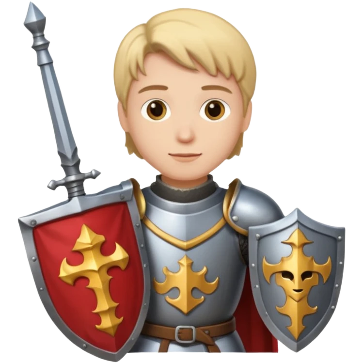 Player holding a knight emoji