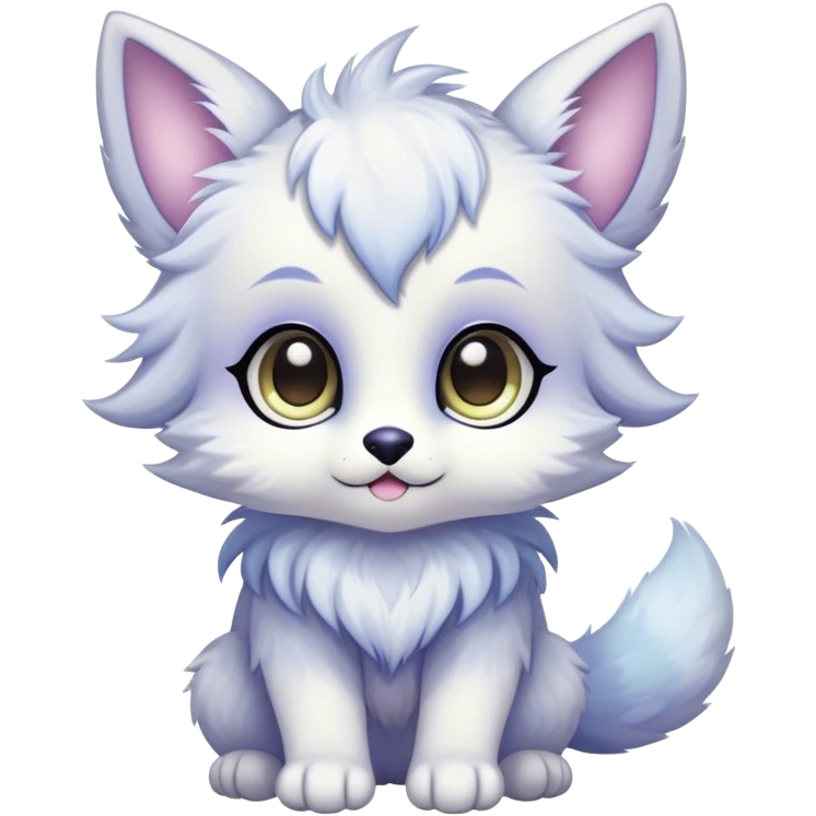 Kawaii bright fantasy ethereal anthro fursona animal emoji
