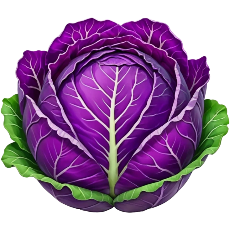 Red cabbage sliced without bowl with big cabbage head in the background emoji