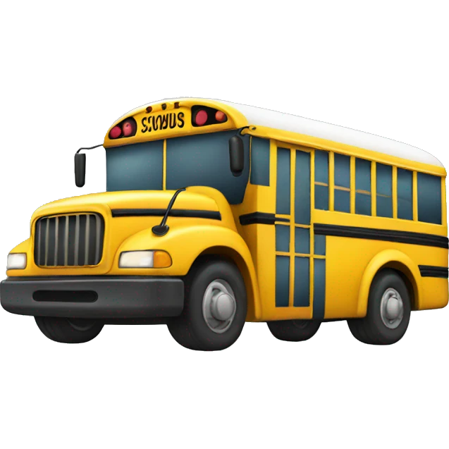 School bus emoji