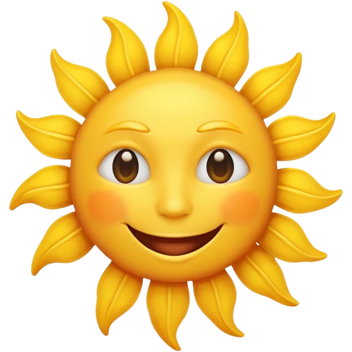 smiling sun emoji