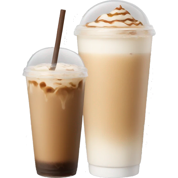 Iced latte emoji