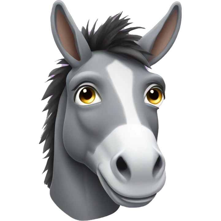 donkey with disco ball eyes emoji