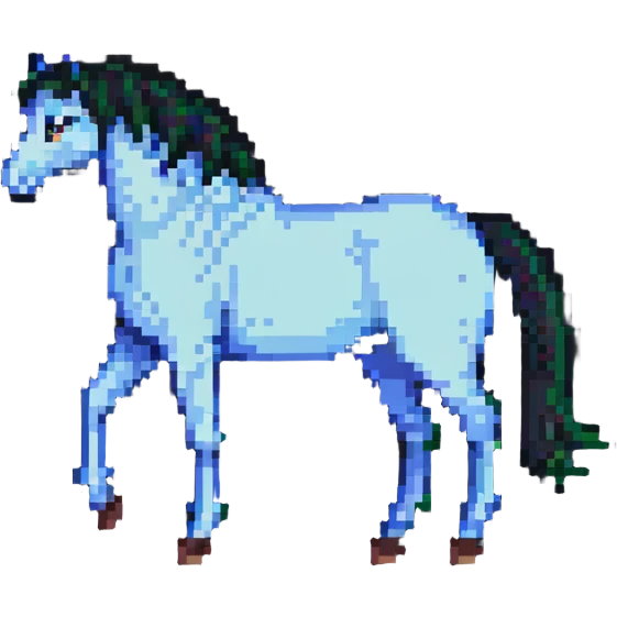 horse pixel art emoji