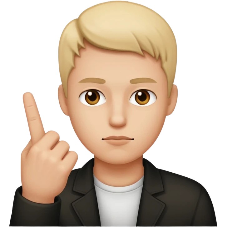 25 asl middle finger down emoji