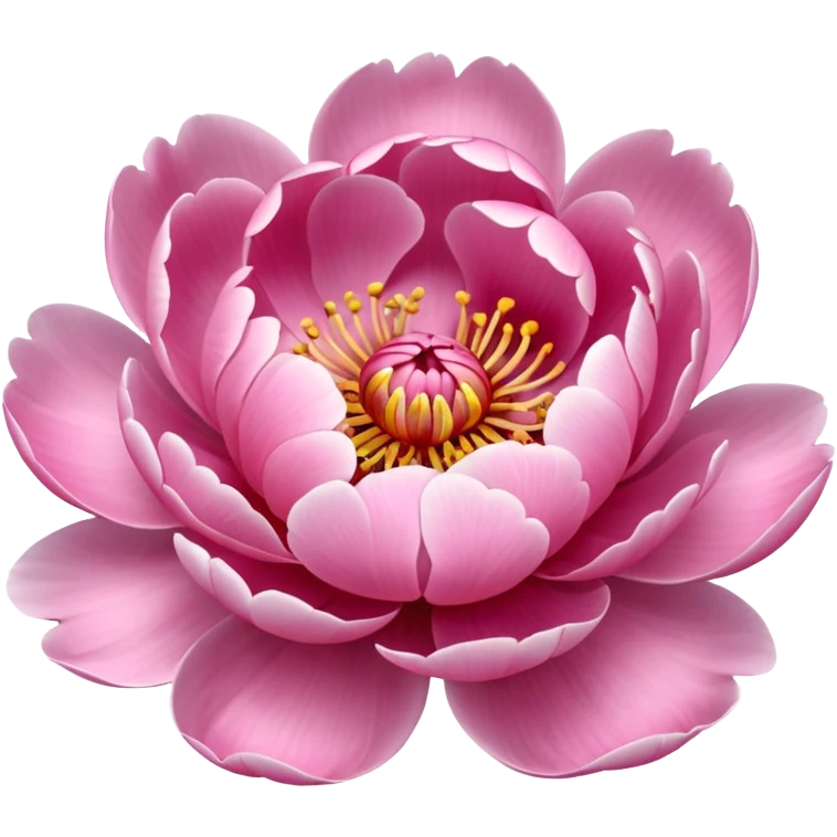 Pink floral drone (peonies flower) emoji