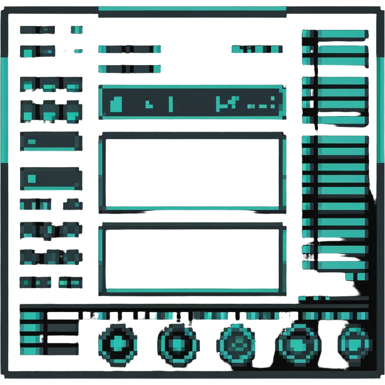 futuristic interface panel emoji