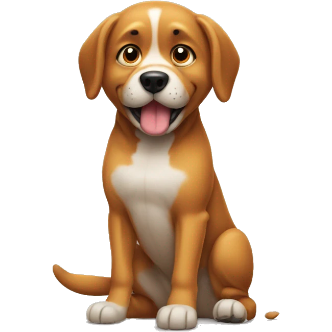 the dog is itching emoji